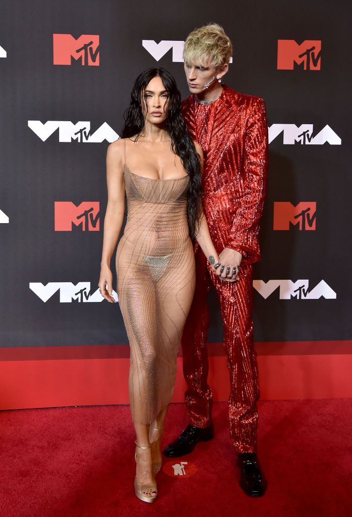 Megan Fox and Machine Gun Kelly attend the 2021 MTV Video Music Awards at Barclays Center on September 12, 2021 in the Brooklyn borough of New York City. (Photo by Axelle/Bauer-Griffin/FilmMagic)