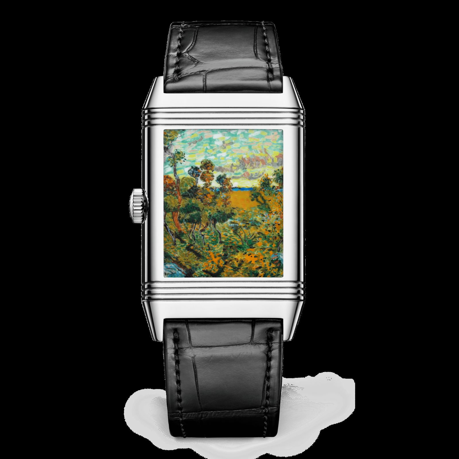 Jaeger LeCoultre 積家翻轉系列琺瑯腕錶梵高版,採用微繪琺瑯工藝,限量10枚。