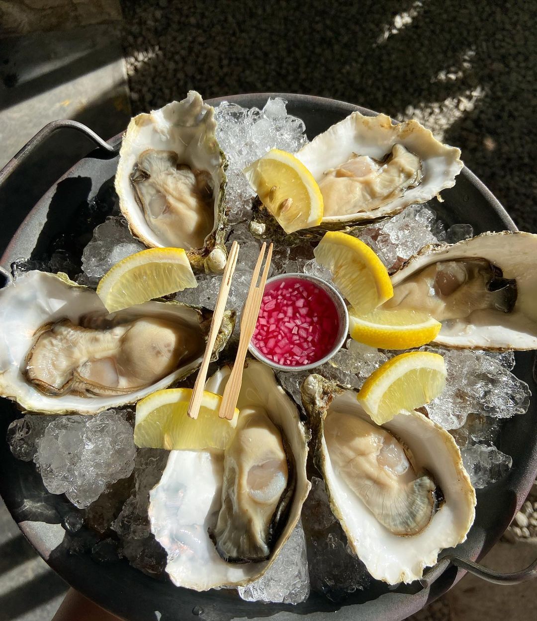A round of oysters (Photo: @howshypg/Instagram)