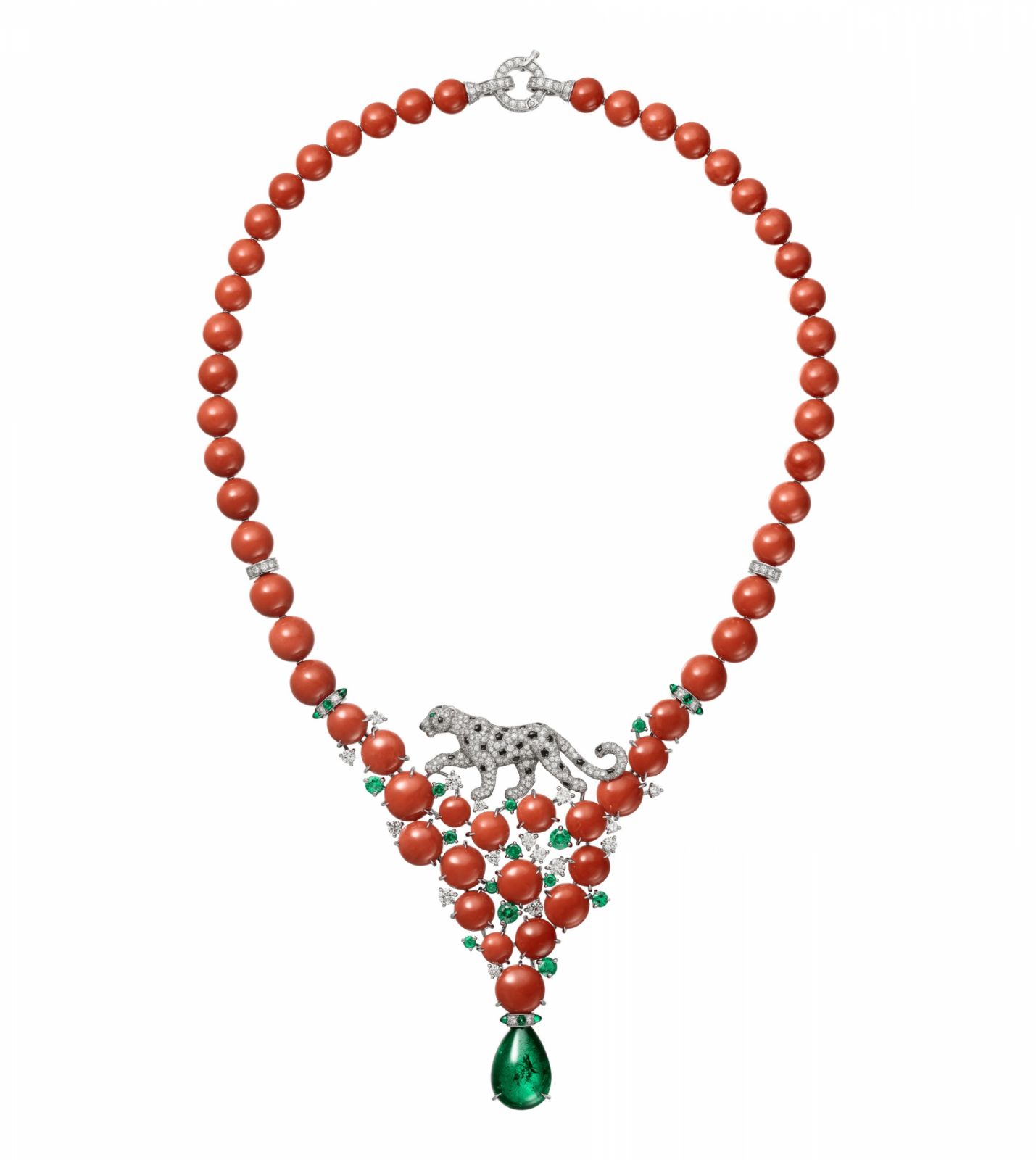 CARTIER BEAUTÉS DU MONDE系列RED RUACANA珊瑚項鍊