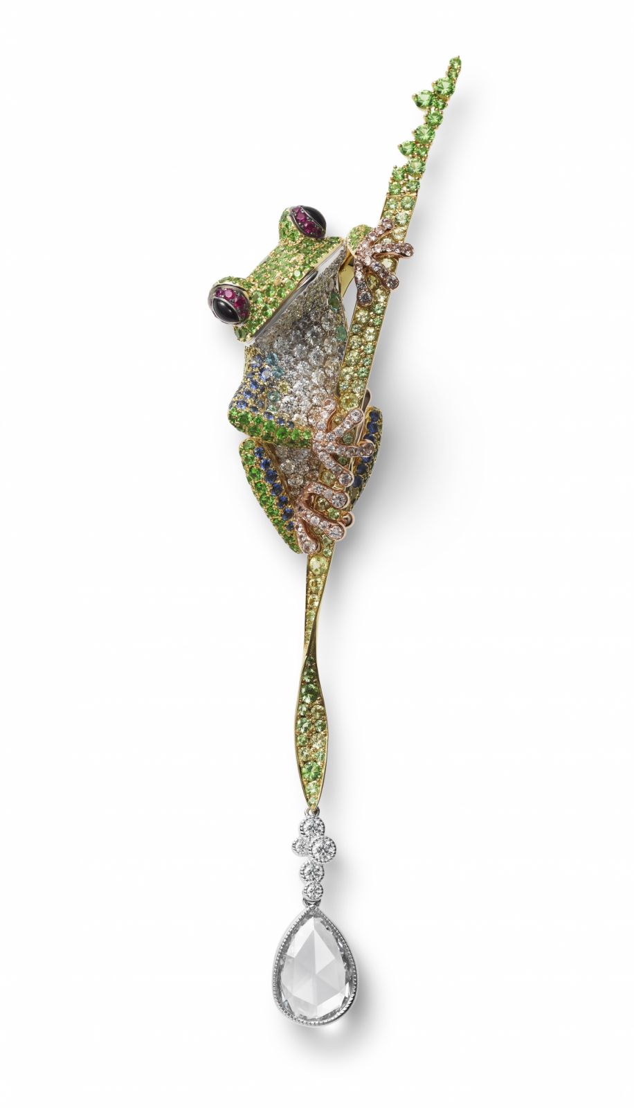 Mikimoto Wild And Wonderful頂級珠寶系列斑雨蛙造型胸針