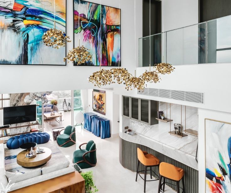 Home tour: A colourful, art-inspired penthouse by Summerhaus D’zign in ...