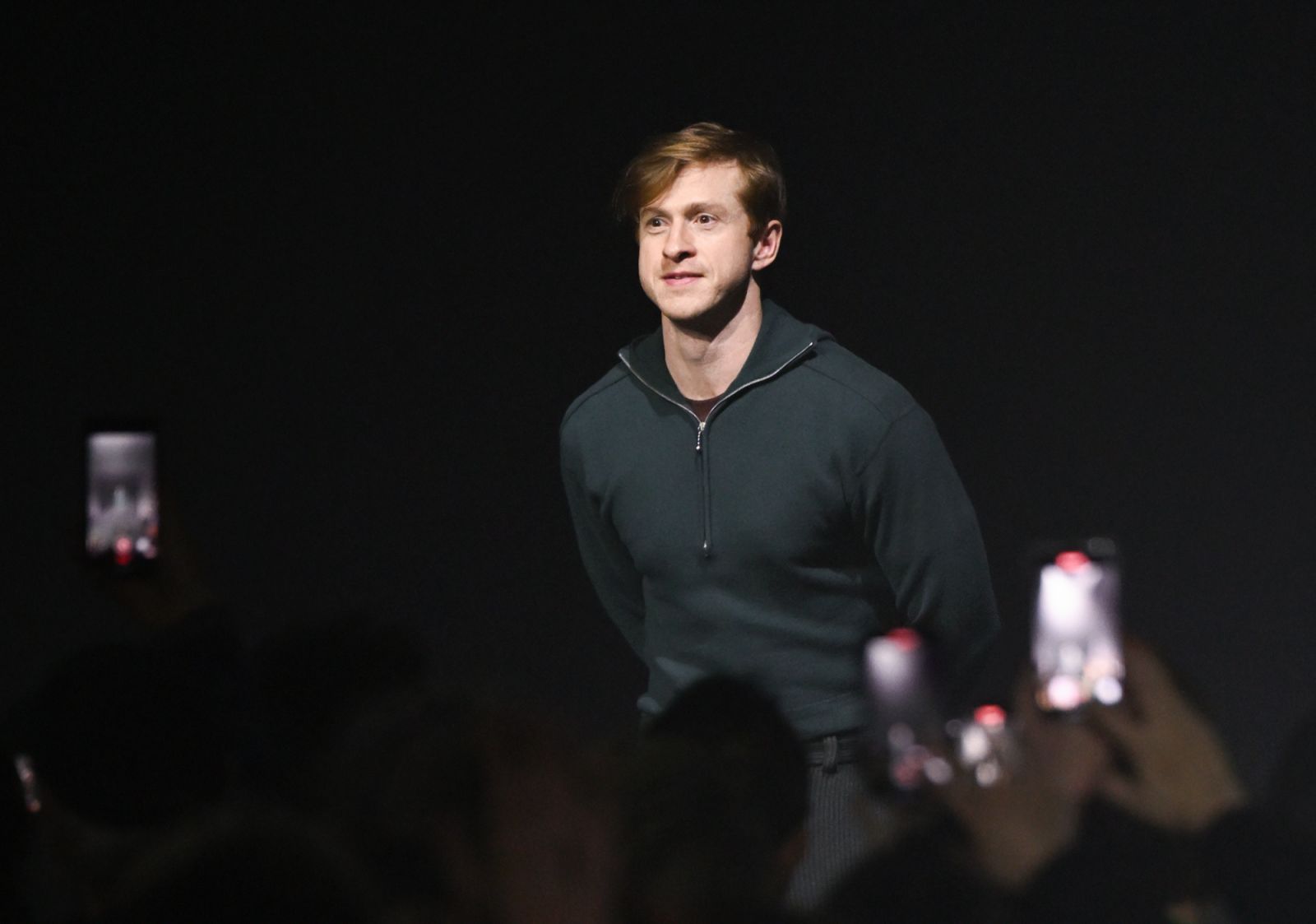 LONDON, ENGLAND - FEBRUARY 20: Designer Daniel Lee on the runway at the Burberry show during London Fashion Week February 2023 in Kennington Park on February 20, 2023 in London, England. (Photo by Karwai Tang/WireImage)