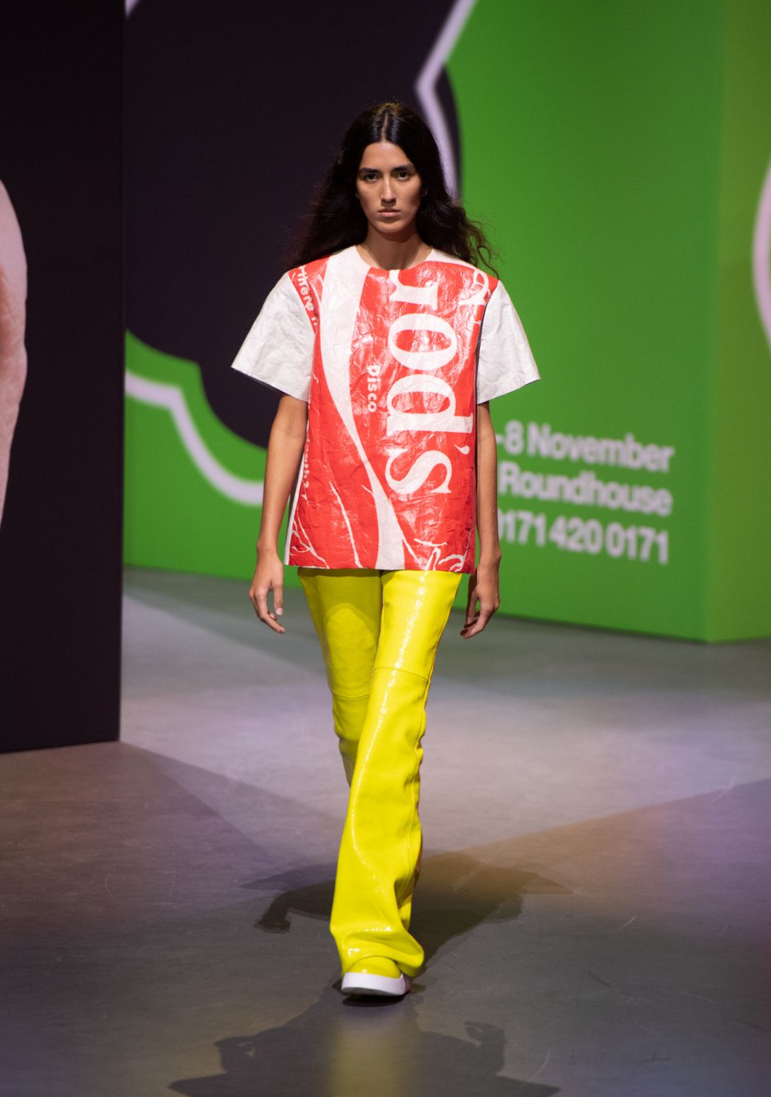 LONDON, ENGLAND - FEBRUARY 19: A model walks the runway at the JW Anderson show during London Fashion Week February 2023 on February 19, 2023 in London, England. (Photo by Chris Ratcliffe/BFC/Getty Images)
