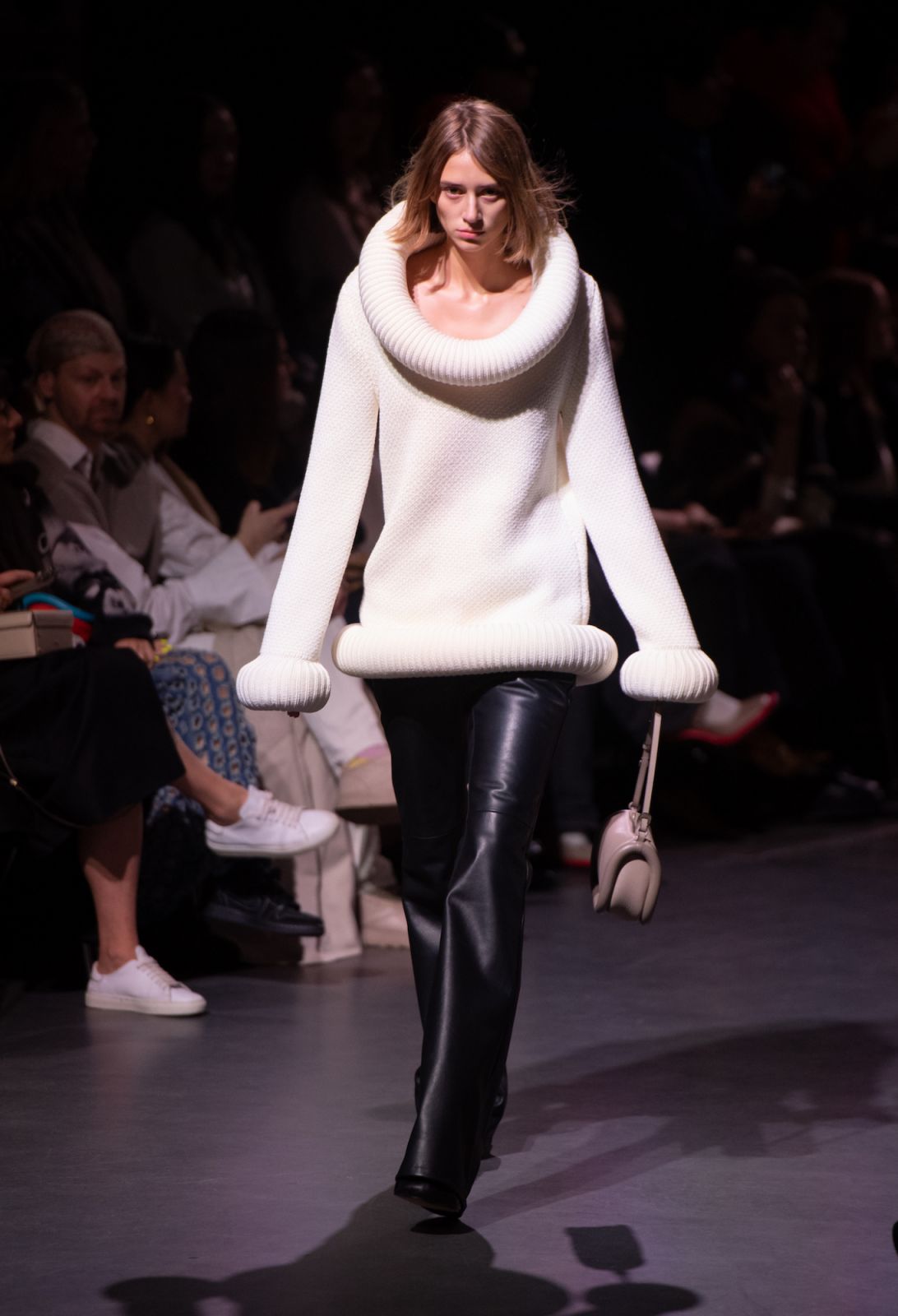 LONDON, ENGLAND - FEBRUARY 19: A model walks the runway at the JW Anderson show during London Fashion Week February 2023 on February 19, 2023 in London, England. (Photo by Chris Ratcliffe/BFC/Getty Images)