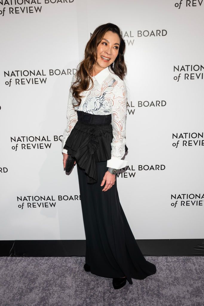 NEW YORK, NEW YORK - JANUARY 08: Michelle Yeoh attends the National Board Of Review 2023 Awards Gala at Cipriani 42nd Street on January 08, 2023 in New York City. (Photo by Gotham/FilmMagic)