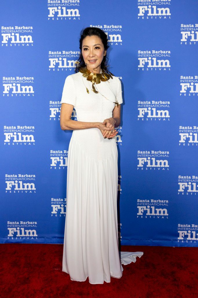 SANTA BARBARA, CALIFORNIA - DECEMBER 09: Honoree Michelle Yeoh attends Santa Barbara International Film Festival's 15th annual Kirk Douglas Award for Excellence in Film honoring Michelle Yeoh at Ritz-Carlton Bacara Resort & Spa on December 09, 2022 in Santa Barbara, California. (Photo by Ruby Wallau/WireImage)