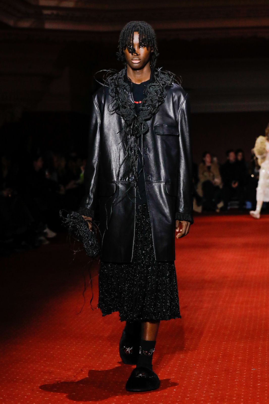 LONDON, ENGLAND - FEBRUARY 18: A model walks the runway at the Simone Rocha show during London Fashion Week February 2023 on February 18, 2023 in London, England. (Photo by Tristan Fewings/BFC/Getty Images)