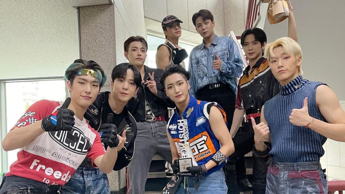 Seonghwa, Hongjoong, Yunho, Yeosang, San, Mingi, Wooyoung and Jongho of the group Ateez will take to the stage in March at the Accor Arena in Paris (Photo: Instagram / @ateez_official_)