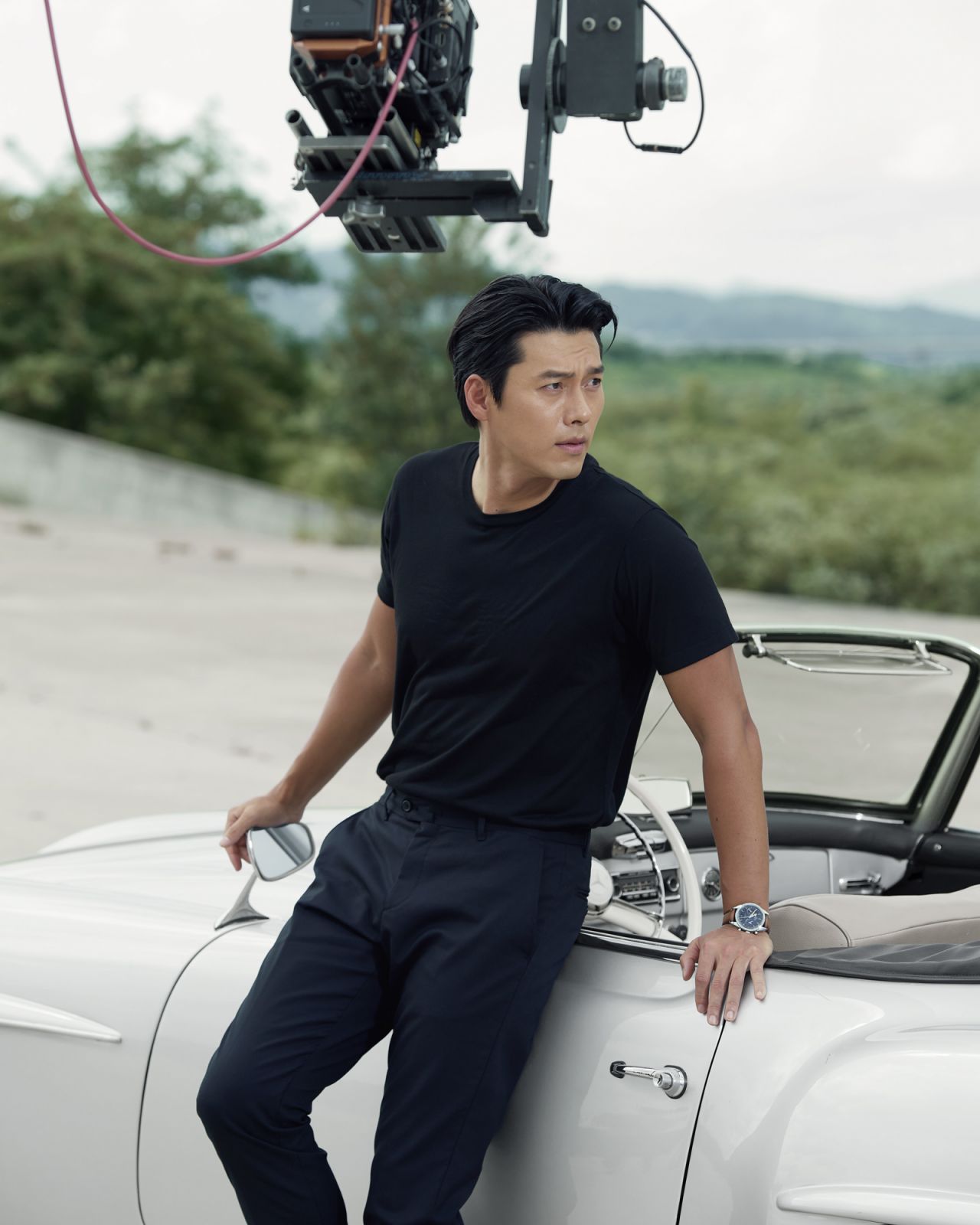 Hyun Bin in Omega's Speedmaster '57 campaign