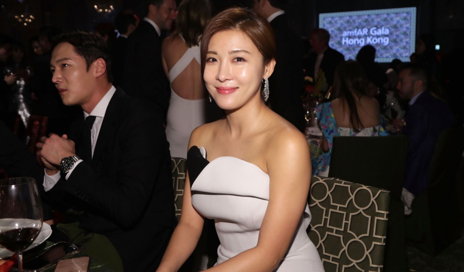 Ha Ji-won attending the 2019 amfAR Gala in Hong Kong