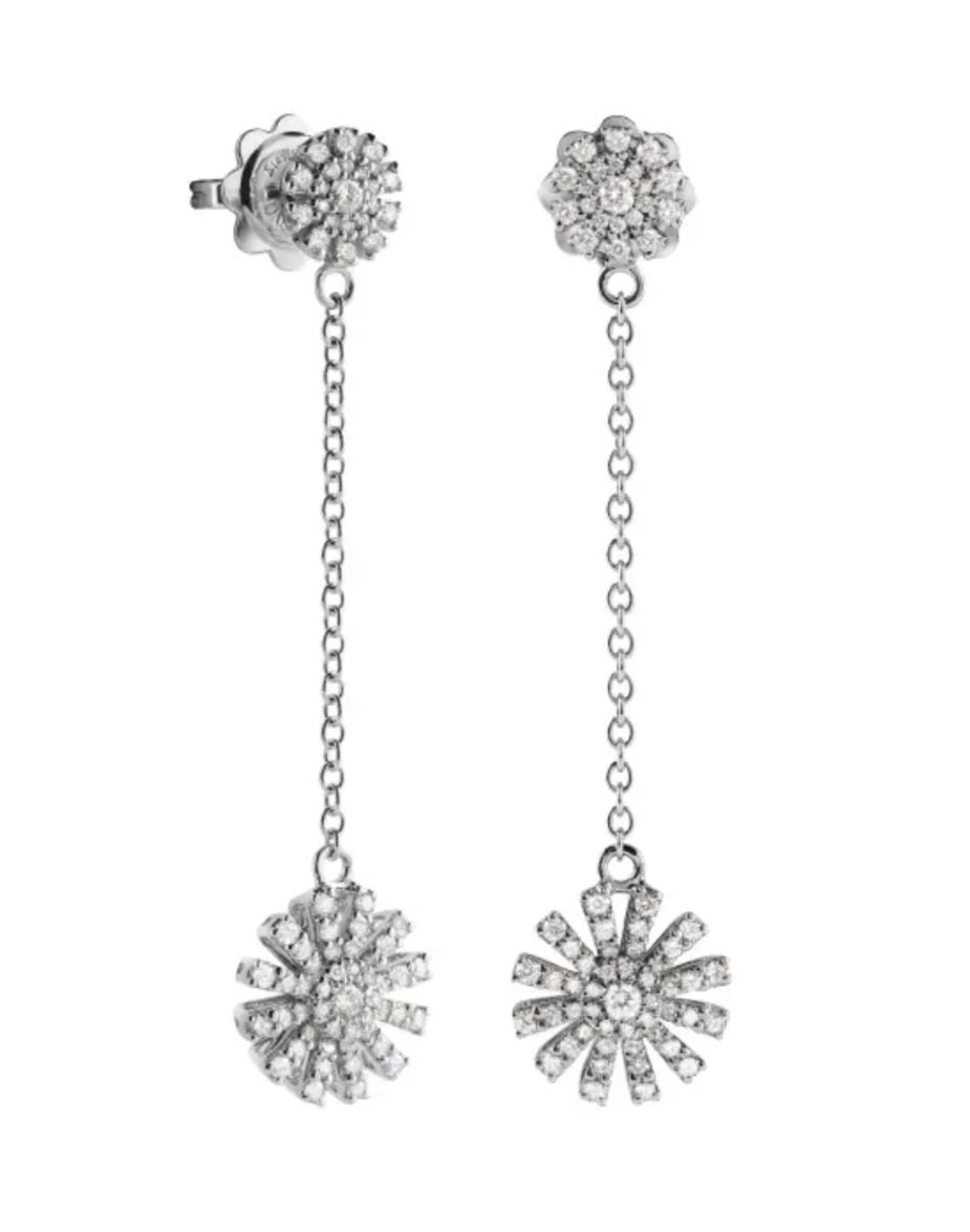 DAMIANI Margherita 白金鑲鑽耳環,NT$139,300