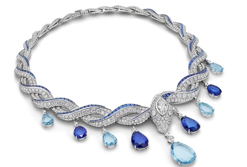 Bulgari 海水藍寶與藍寶石項鍊