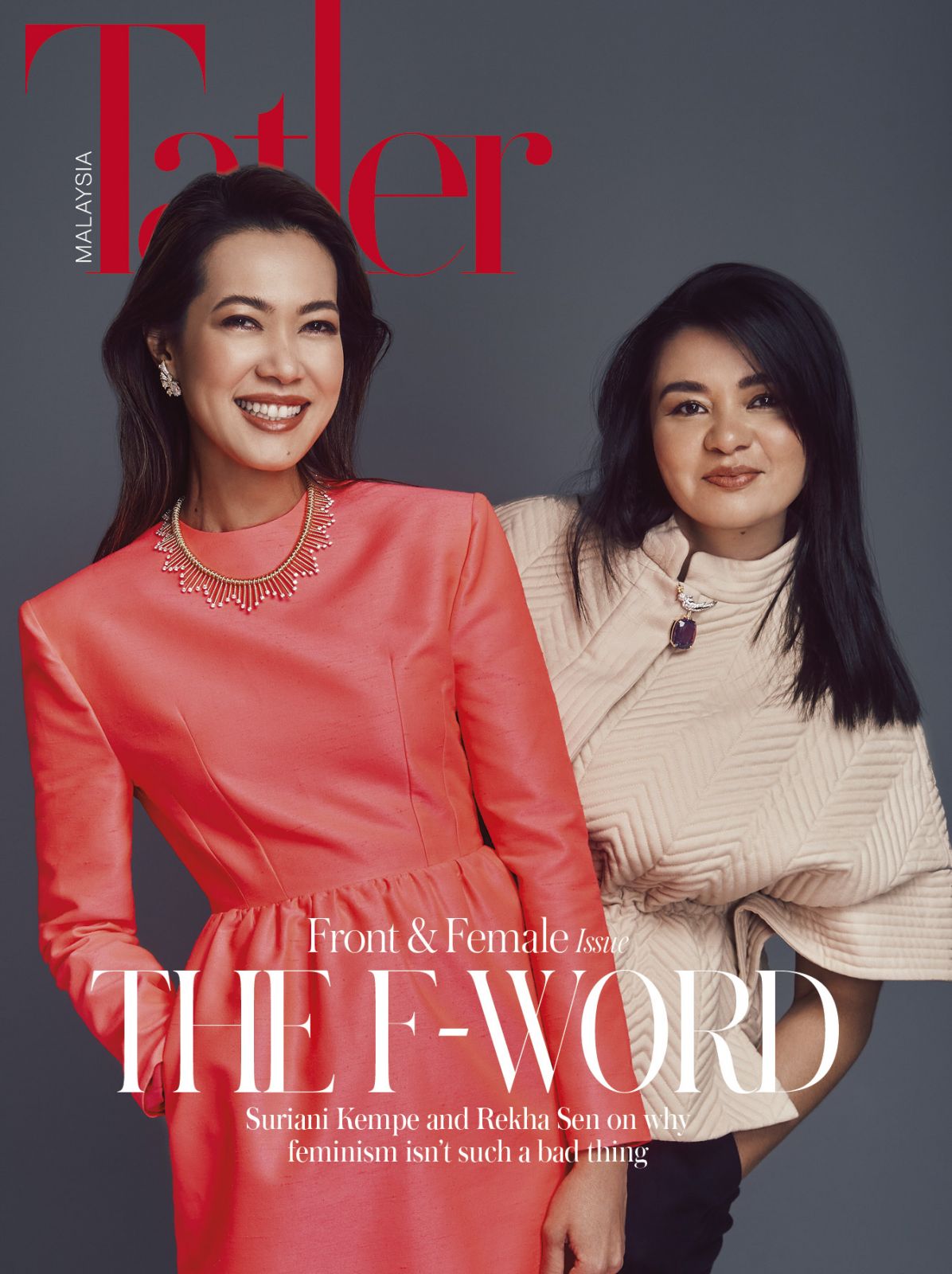 Tatler Malaysia March 2023 cover with Rekha Sen and Suriani Kempe