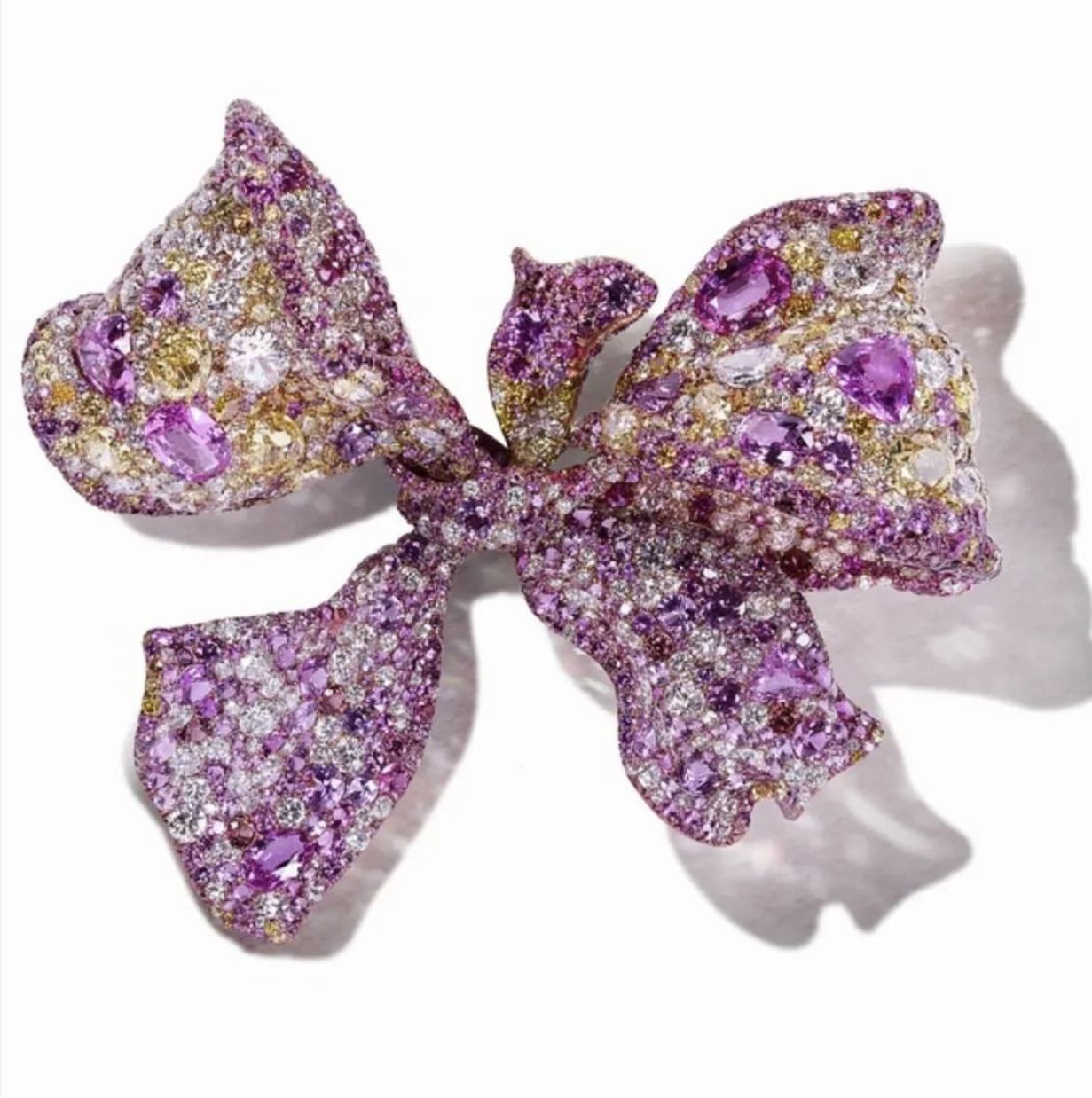 CINDY CHAO The Art Jewel 2021 Black Label Masterpiece Rose Ribbon Brooch