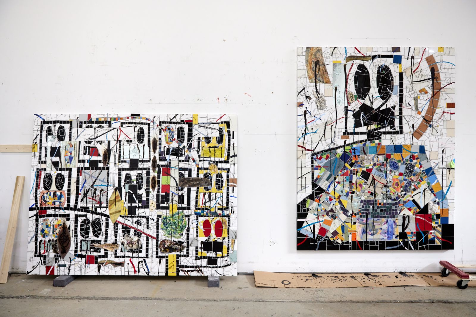 Works from Johnson’s Broken Men series (Photo: Masato Onoda)