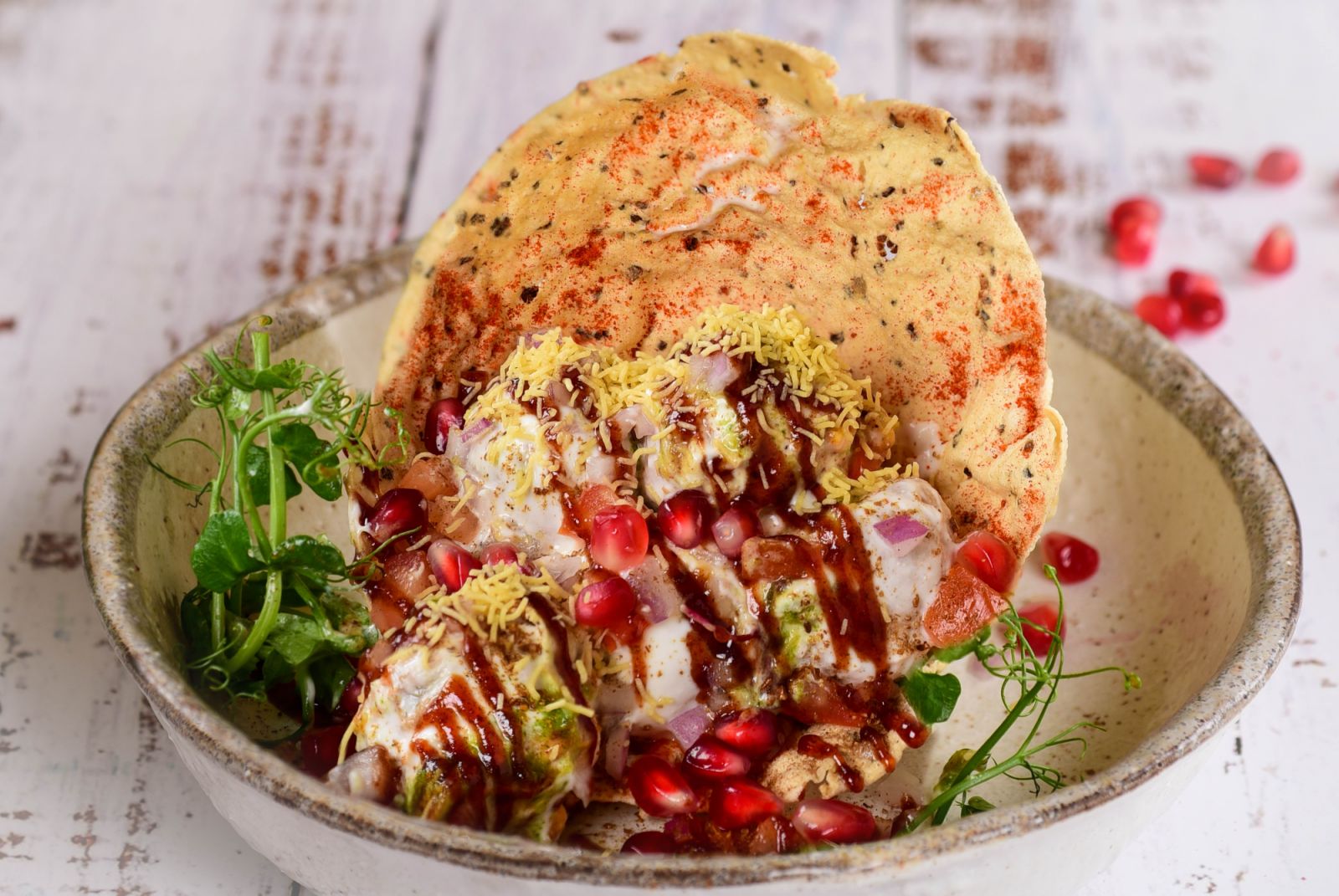 Gul gulay tokri chaat