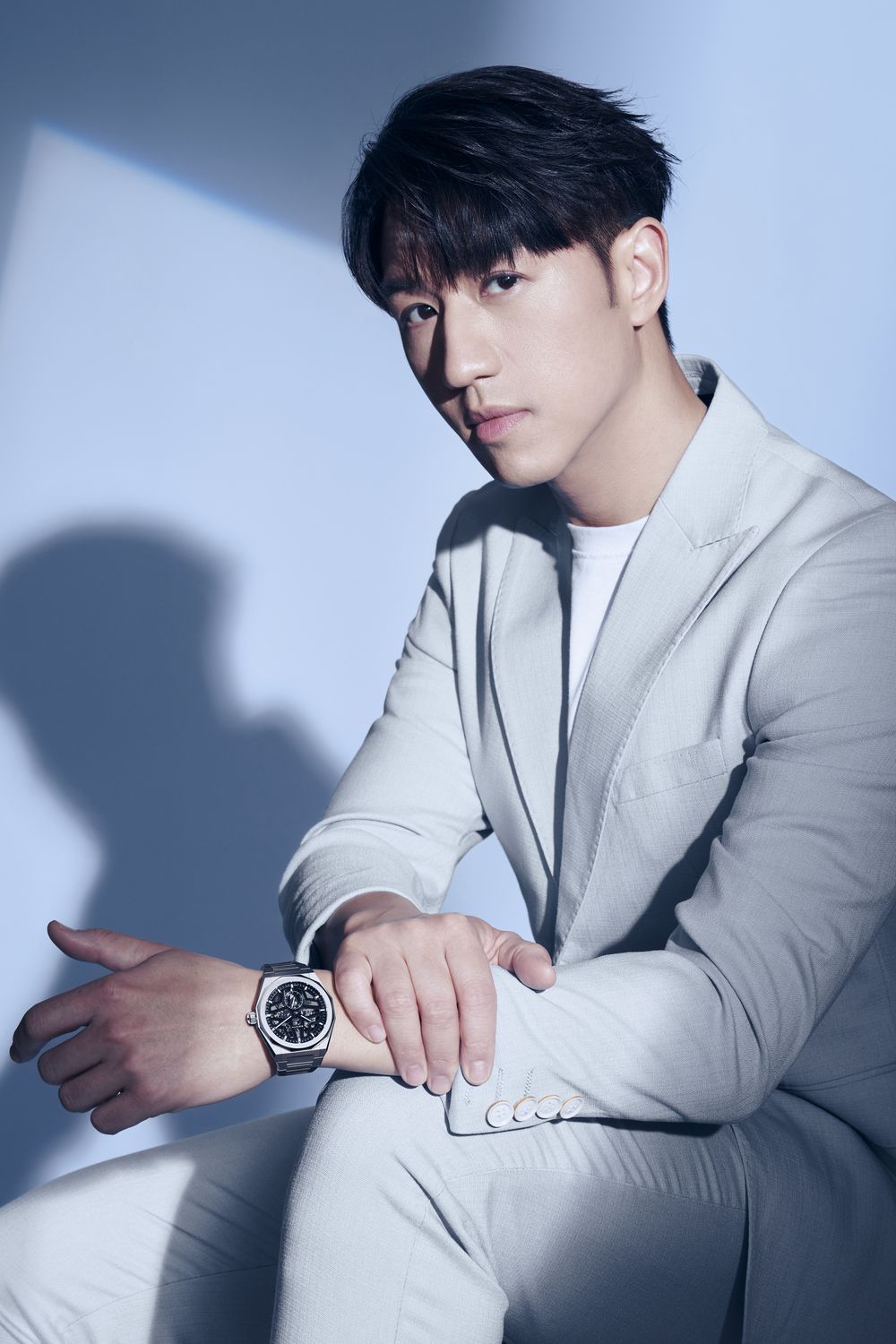 Jay Fung wearing the Zenith Defy Skyline Skeleton (Photo: Zenith)