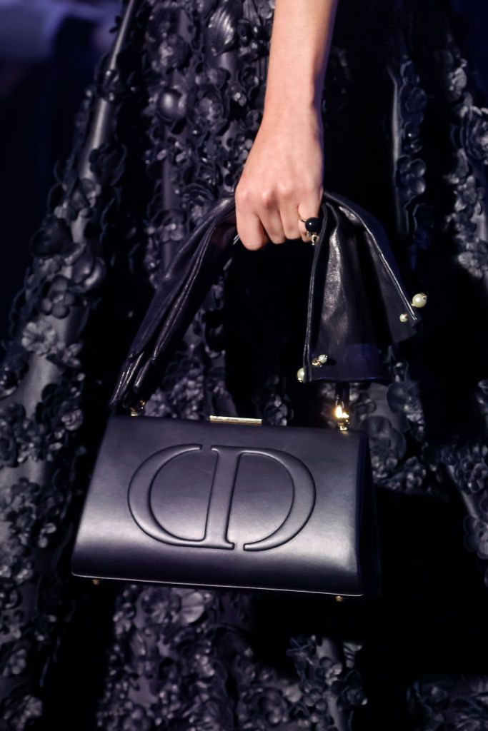 (EDITORIAL USE ONLY - For Non-Editorial use please seek approval from Fashion House) Bag detail during the Christian Dior Womenswear Fall Winter 2023-2024 show as part of Paris Fashion Week on February 28, 2023 in Paris, France. (Photo by Estrop/Getty Images)