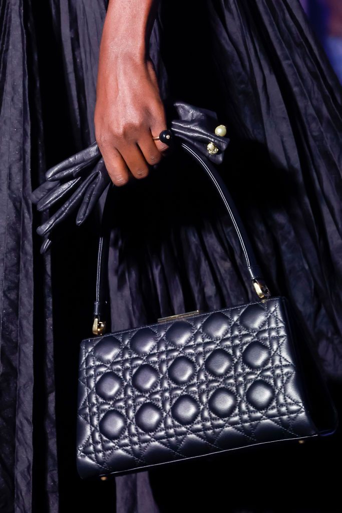 (EDITORIAL USE ONLY - For Non-Editorial use please seek approval from Fashion House) Bag detail during the Christian Dior Womenswear Fall Winter 2023-2024 show as part of Paris Fashion Week on February 28, 2023 in Paris, France. (Photo by Estrop/Getty Images)