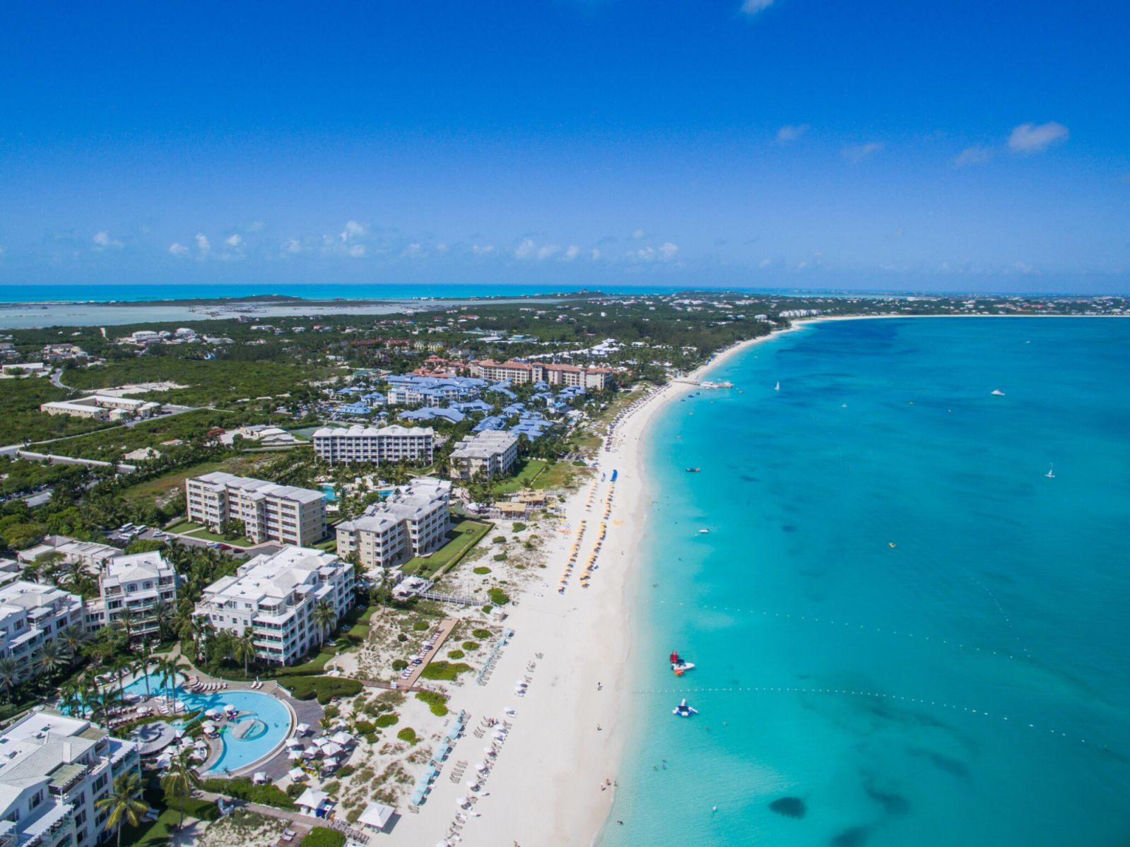 Aerial Drone Photo of Turks and Caicos