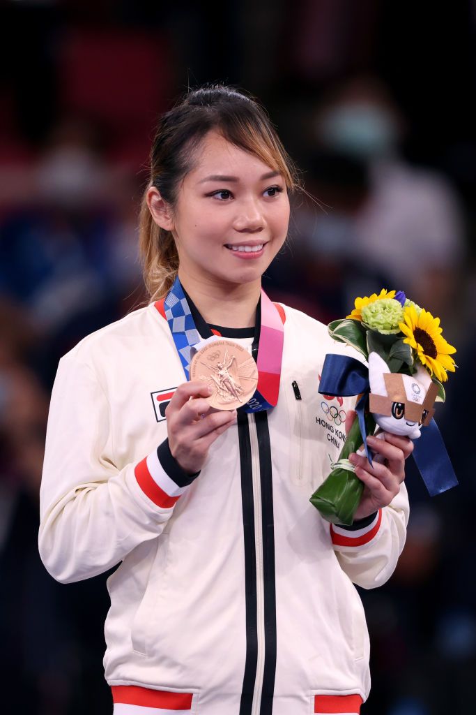 Grace Lau of Team Hong Kong at the Tokyo 2020 Olympic Games at Nippon Budokan on August 05, 2021 in Tokyo, Japan (Photo: Getty Images)