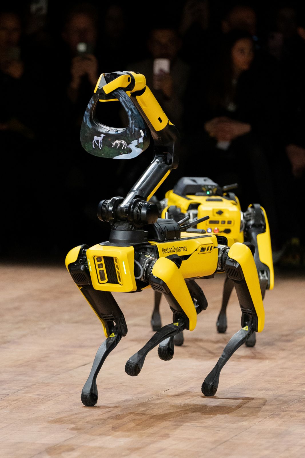 PARIS, FRANCE - MARCH 03: (EDITORIAL USE ONLY - For Non-Editorial use please seek approval from Fashion House) Robots walk the runway at the Coperni Womenswear Fall Winter 2023-2024 show during Paris Fashion Week on March 03, 2023 in Paris, France. (Photo by Francois Durand/Getty Images)