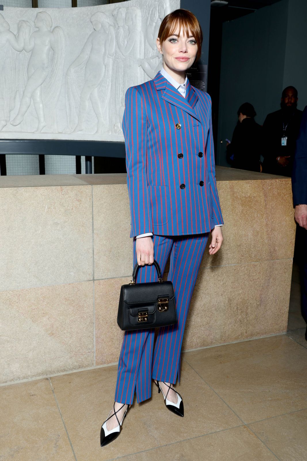 PARIS, FRANCE - MARCH 06: Emma Stone is seen backstage after the Louis Vuitton Womenswear Fall Winter 2023-2024 show as part of Paris Fashion Week  on March 06, 2023 in Paris, France. (Photo by Pascal Le Segretain/Getty Images for Louis Vuitton)