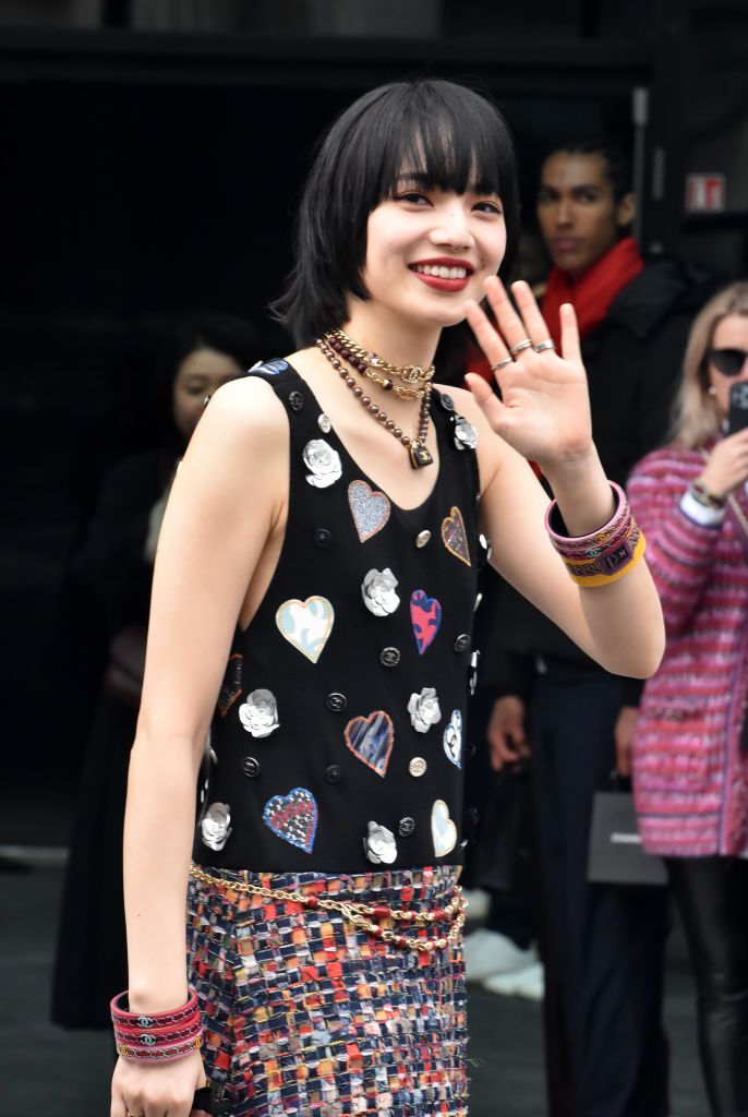 PARIS, FRANCE - MARCH 07: Nana Komatsu attends the Chanel Womenswear Fall Winter 2023-2024 show as part of Paris Fashion Week on March 07, 2023 in Paris, France. (Photo by Foc Kan/WireImage)