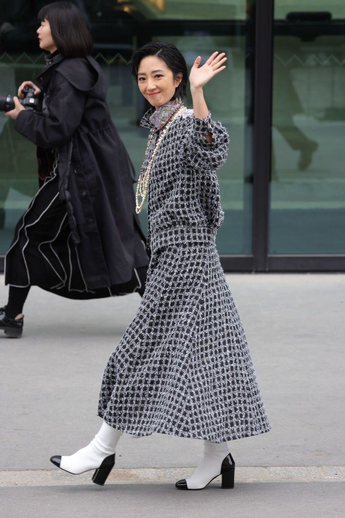 PARIS, FRANCE - MARCH 07: Gwei Lun-mei attends the Chanel Womenswear Fall Winter 2023-2024 show as part of Paris Fashion Week on March 07, 2023 in Paris, France. (Photo by Pierre Suu/Getty Images)