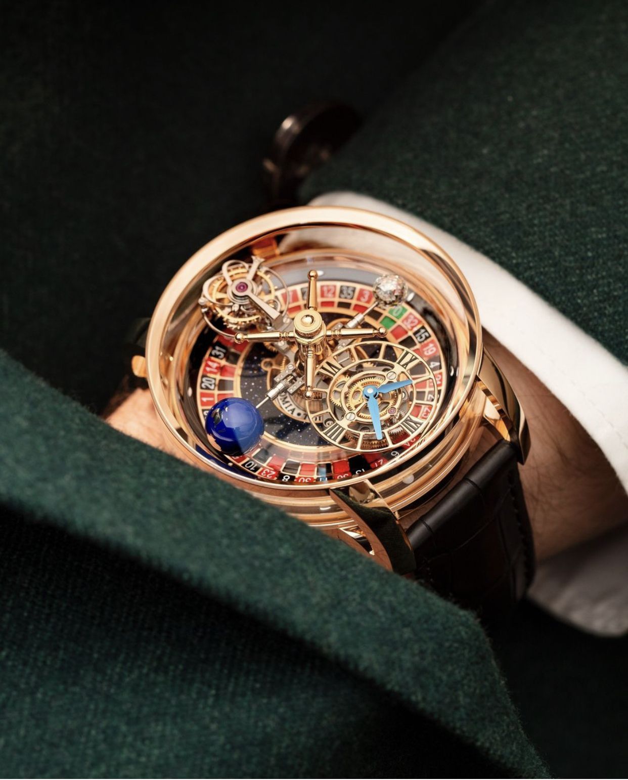 Astronomia Casino腕錶,圖片取自 Jacob & Co. Instagram
