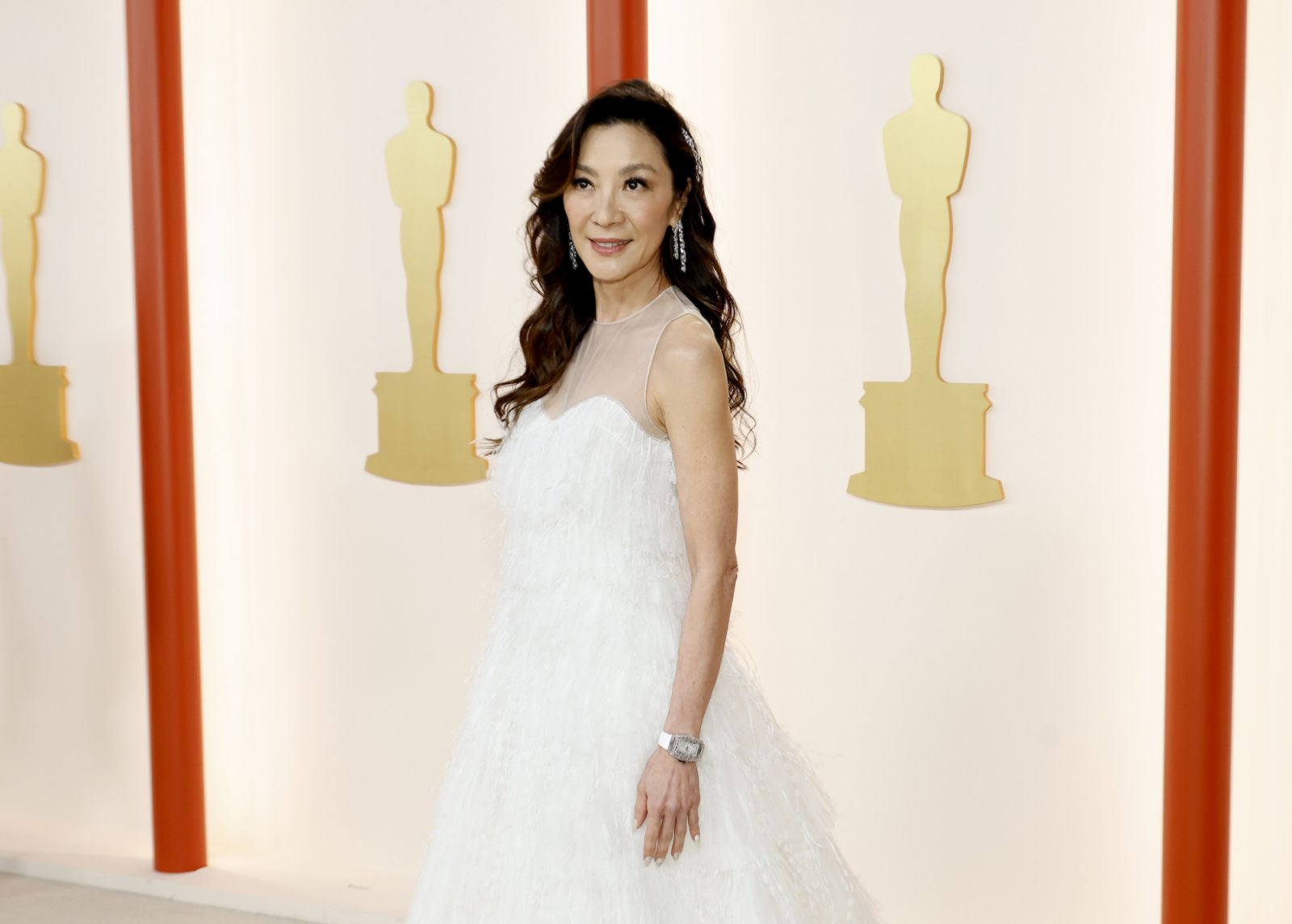 HOLLYWOOD, CALIFORNIA - MARCH 12: Michelle Yeoh attends the 95th Annual Academy Awards on March 12, 2023 in Hollywood, California. (Photo by Mike Coppola/Getty Images)