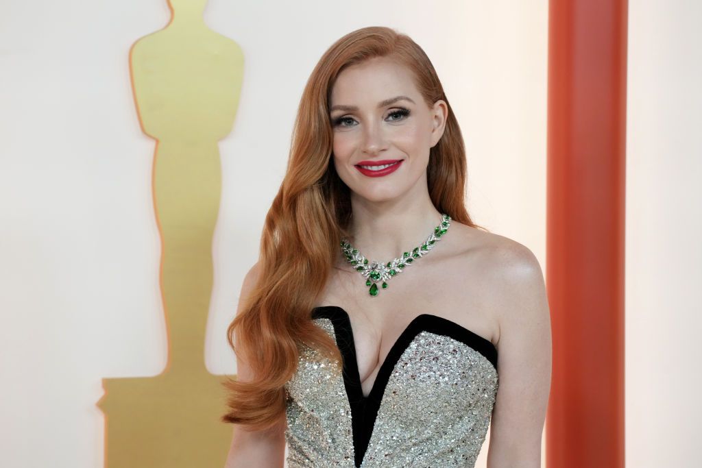HOLLYWOOD, CALIFORNIA - MARCH 12: Jessica Chastain attends the 95th Annual Academy Awards on March 12, 2023 in Hollywood, California. (Photo by Jeff Kravitz/FilmMagic)