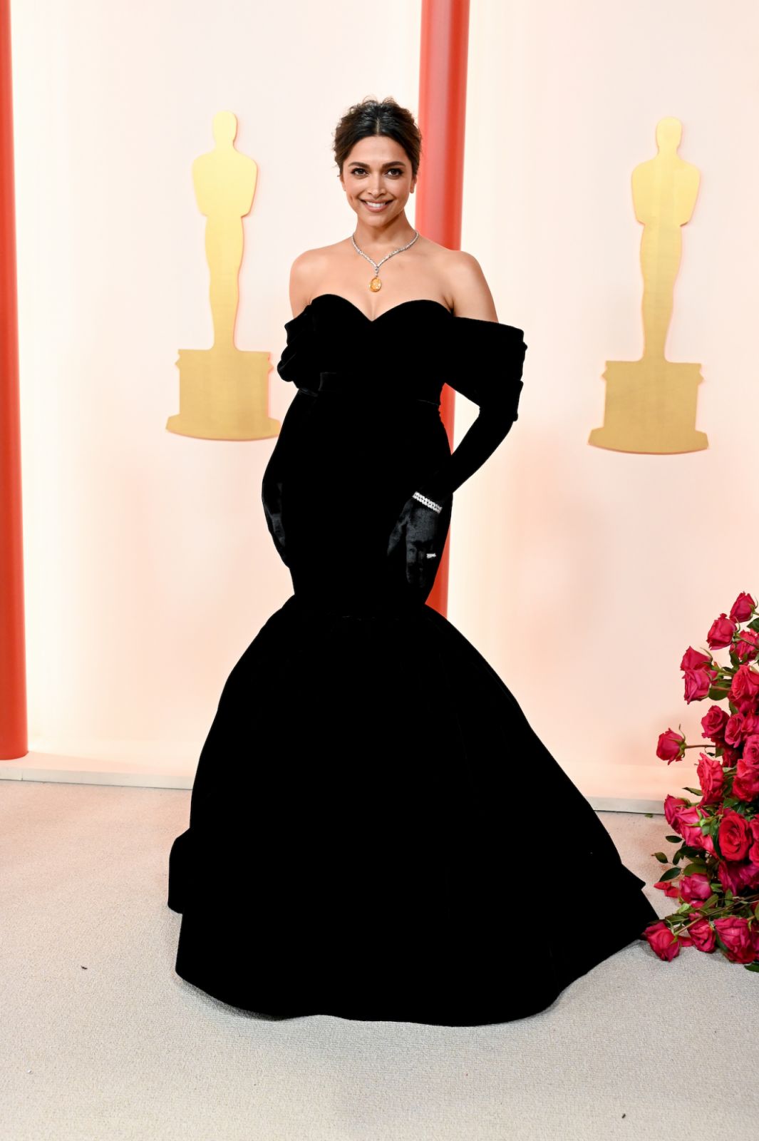 Deepika Padukone at the 95th Annual Academy Awards held at Ovation Hollywood on March 12, 2023 in Los Angeles, California. (Photo by Gilbert Flores/Variety via Getty Images)