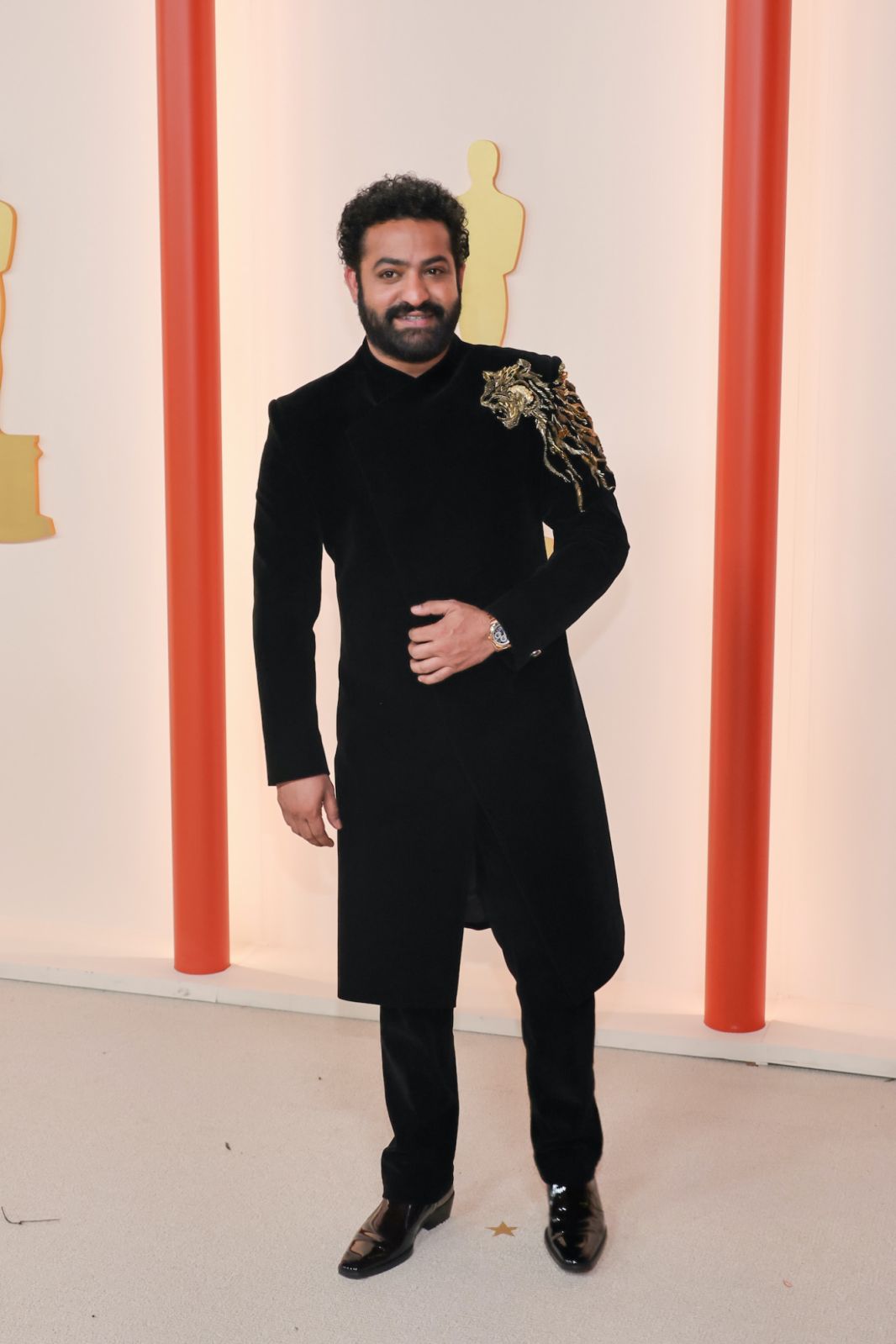 HOLLYWOOD, CALIFORNIA - MARCH 12: N. T. Rama Rao Jr. attends the 95th Annual Academy Awards on March 12, 2023 in Hollywood, California. (Photo by Kayla Oaddams/WireImage )