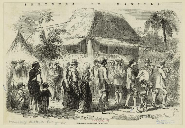 Sketches in Manila: Marriage procession in Manilla (Photo from Coconuts Manila)