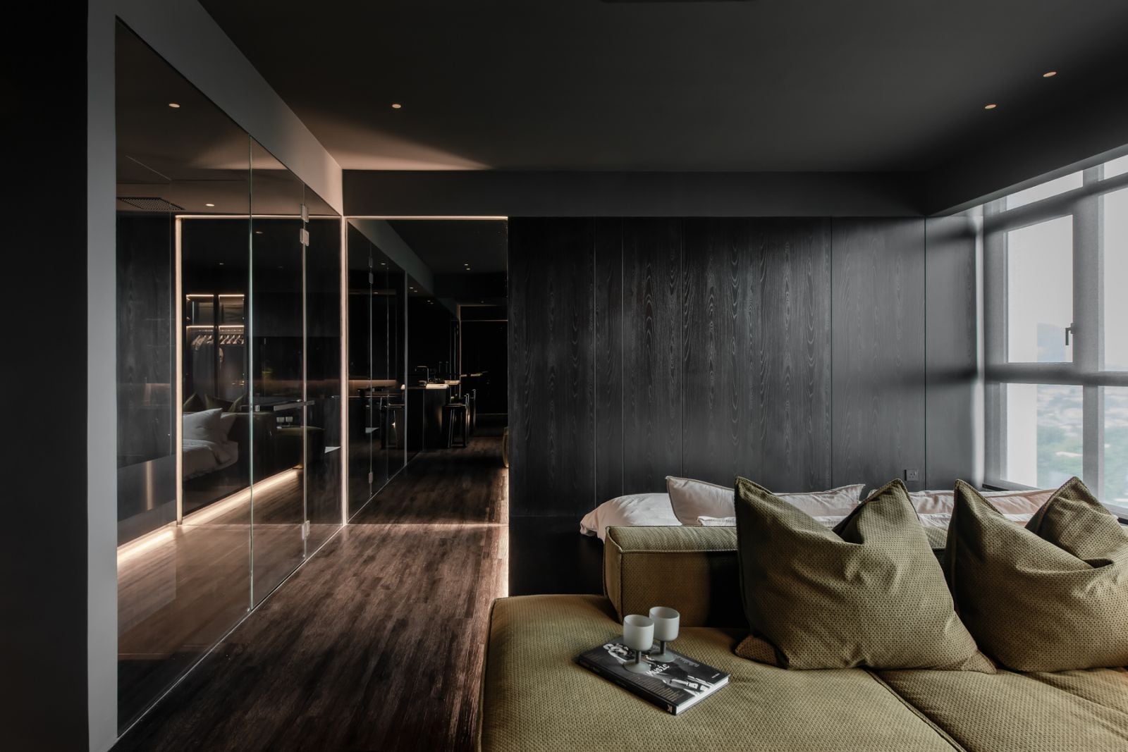 Mirrors expand the space