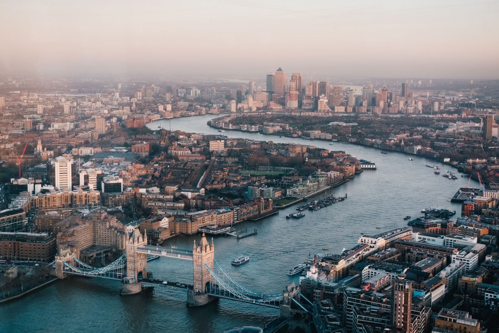 An aerial view of central london (Photo: Samuel Regan/ Unsplash)