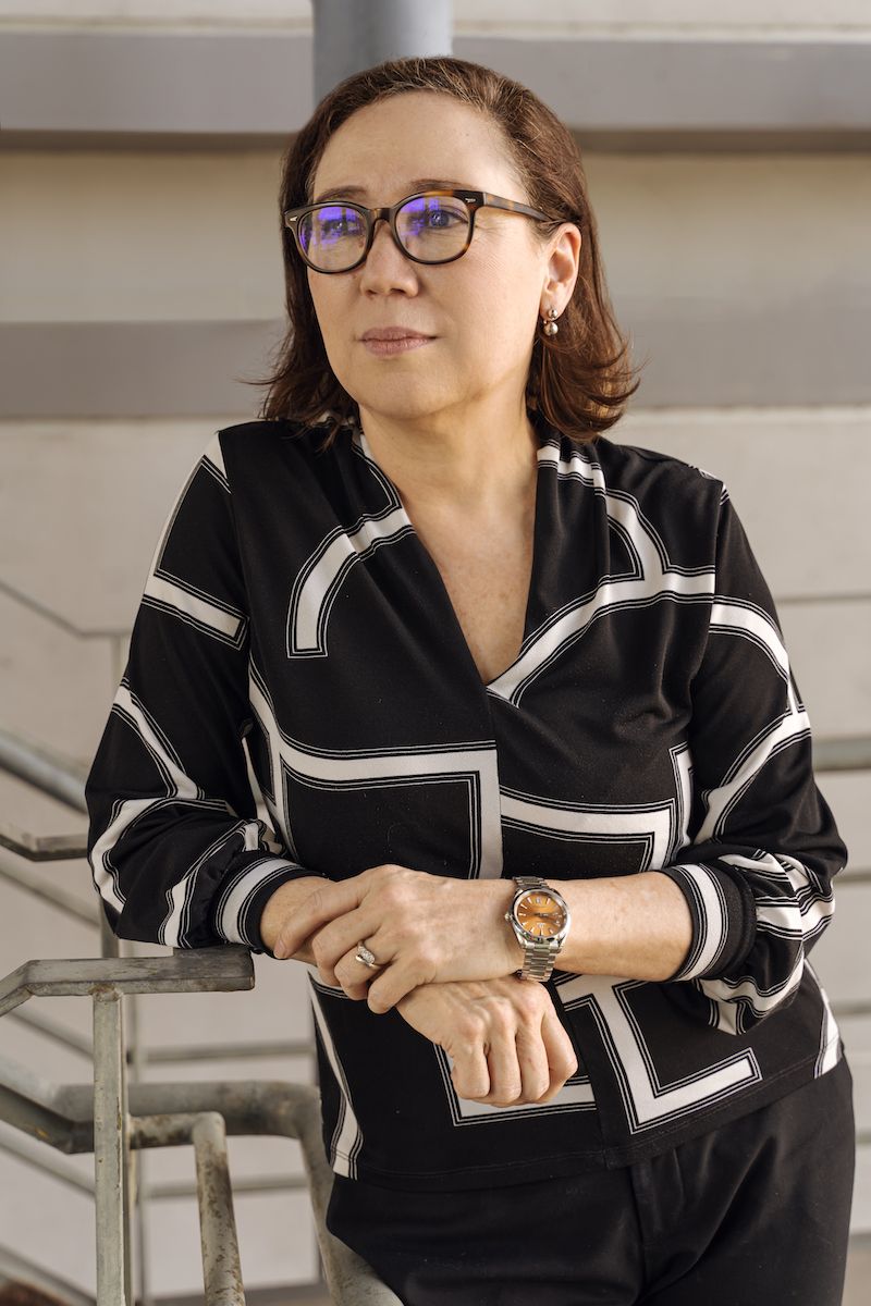 Serina Hijjas wears the Omega Seamaster Aqua Terra 150M Co-Axial Chronometer 38mm with saffron dial