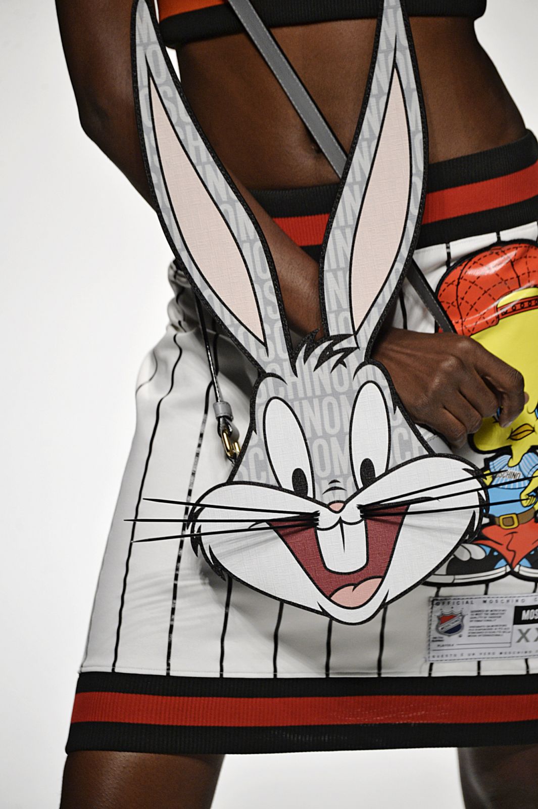MILAN, ITALY - FEBRUARY 26:  Accessories bag detail on the runway at the Moschino Autumn Winter 2015 fashion show during Milan Fashion Week on February 26, 2015 in Milan, Italy.  (Photo by Catwalking/Getty Images)