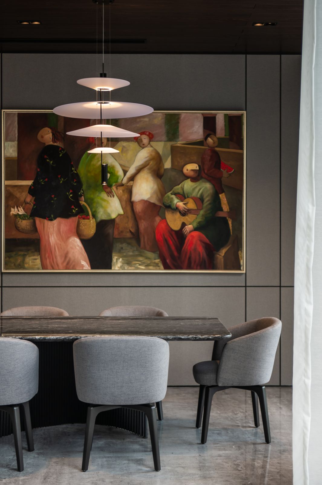 Detail of the dining room