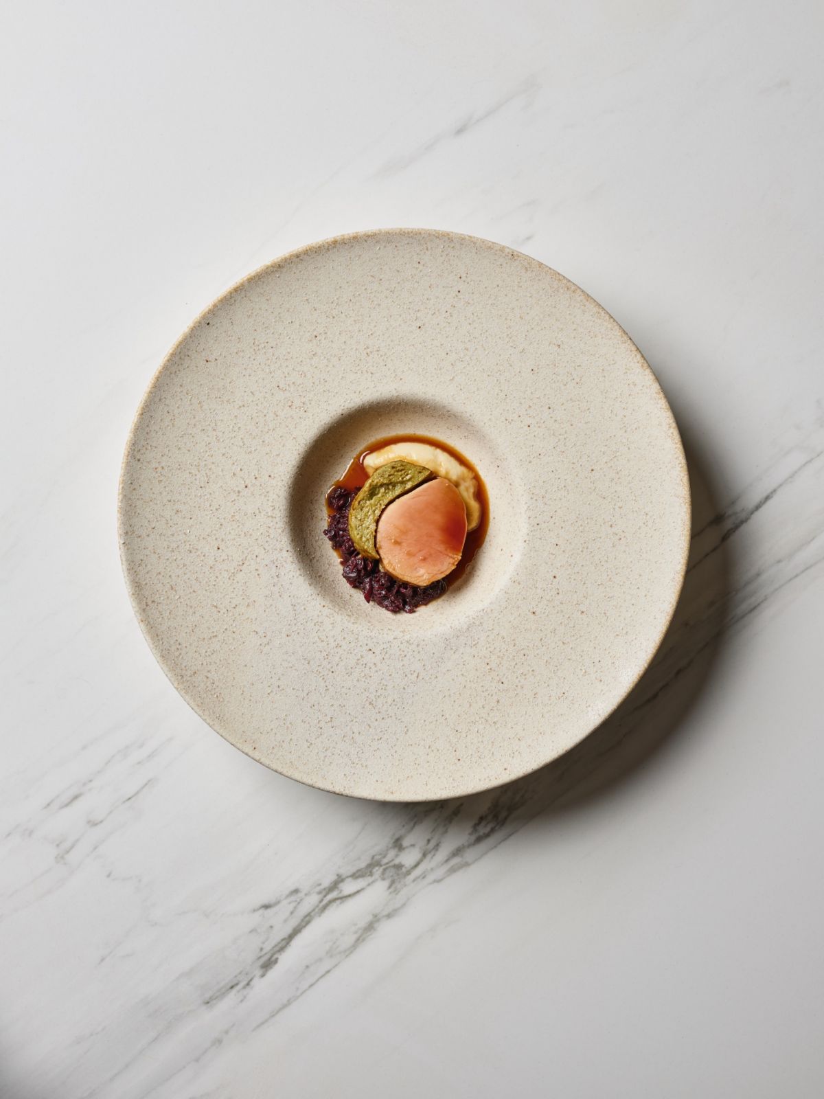 Helm by Josh Boutwood Makati City pork, red cabbage, celeriac pork sauce and spring onions