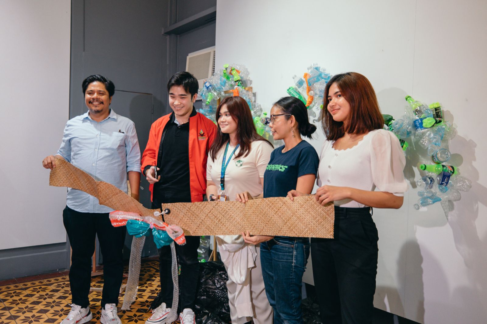 Ribbon cutting with the panelists