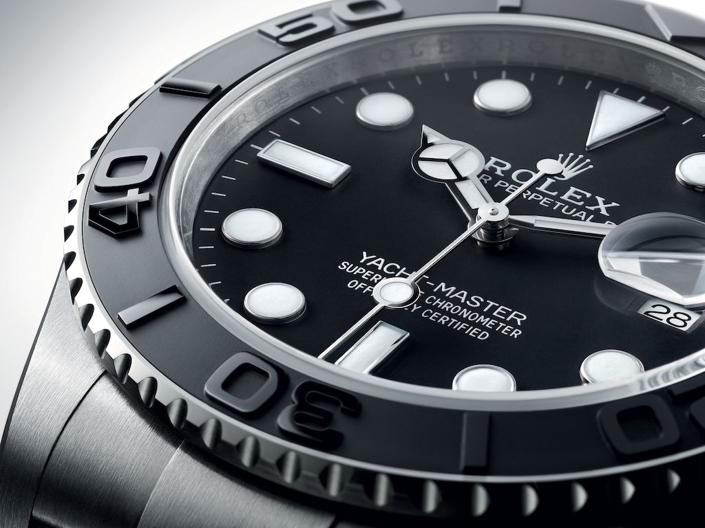 2023 Watches & Wonders 勞力士新款腕錶:Oyster Perpetual Yacht-Master 42錶圈陶瓷材質。Photo:Rolex