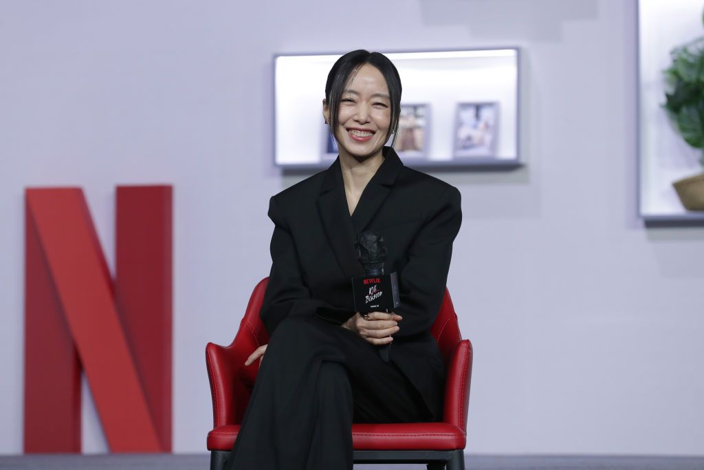 SEOUL, SOUTH KOREA - MARCH 21: South Korean actress Jeon Do-Yeon is seen at the Netflix 'Kill Boksoon' press conference at the Grand Intercontinental Hotel on March 21, 2023 in Seoul, South Korea. The film will open on March 31, through to the OTT platform NETFLIX. (Photo by Han Myung-Gu/WireImage)