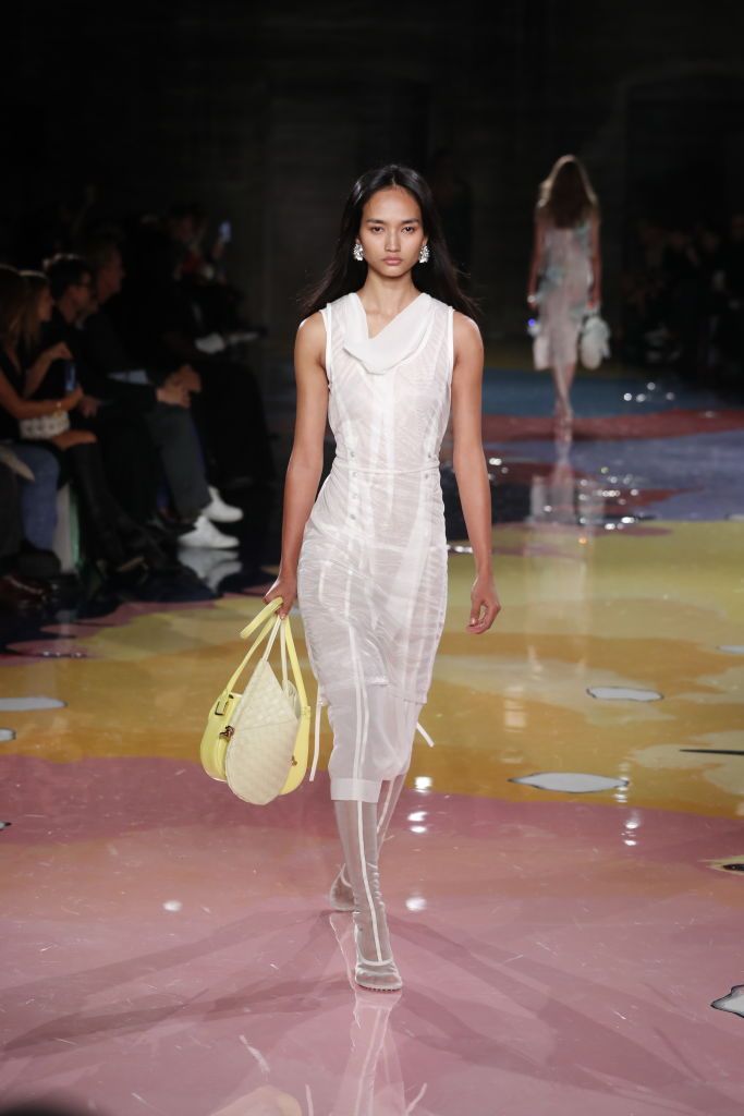 Runway at Bottega Veneta RTW Spring/Summer 2023 photographed on September 24, 2022 in Milan, Italy. (Photo by Aitor Rosas Sune/WWD/Penske Media via Getty Images)