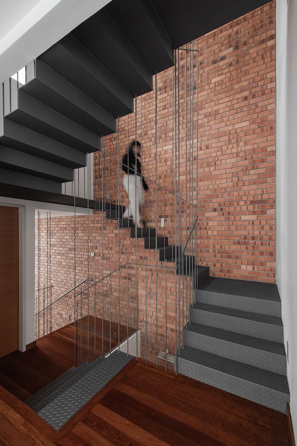 The sculptural staircase