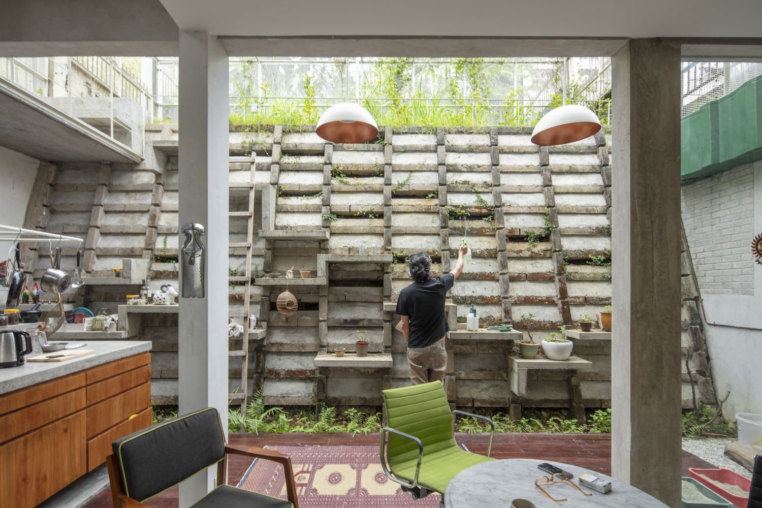 The back of the home is now open