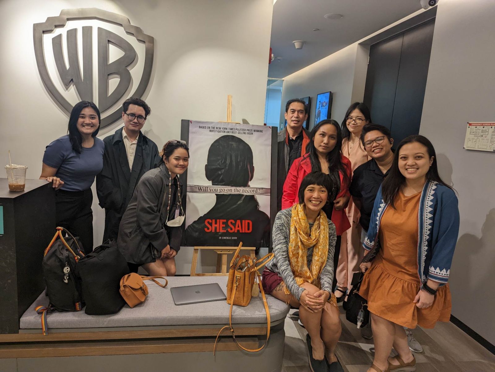 At the SHE SAID Screening at Warner Bros PH (Lunas Collective)