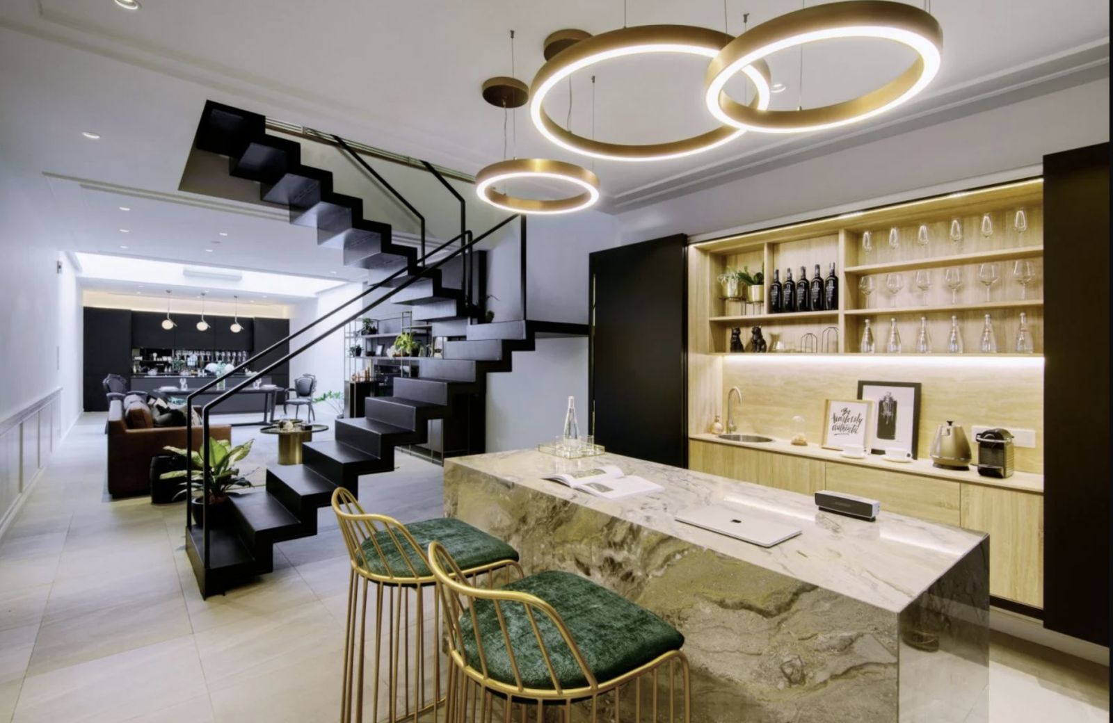 Chic and stylish open living space